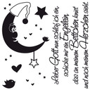 Wandtattoo Lieber Gott nun schlaf ich ein
