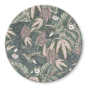 Glasbillede - Kolibri i en tropisk skov - Bloomery Decor - Round