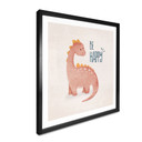 Plakat Dino Be Happy - Brachiozaur - Tunaboylu - Kwadrat