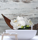 Fototapete, Blumen Orchidee Zen Spa Vintage