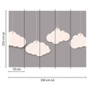 non-woven tapet Designwalls i grå og hvidt non-woven tapet Skyerne himmel 