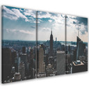 3 stykke lærredstryk, New York City Panorama