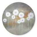 Glasbillede - Melz - White Dandelions