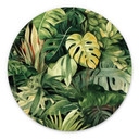 Tableaux Plantes de la jungle - Jaszke - Alu-Dibond Rond