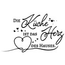Wandtattoo Die Küche ist das Herz des Hauses