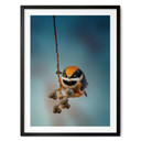Poster Kleiner Vogel am Ast - Jacob Xu - 24x30 cm