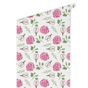 Tapet med mønster - akvarelblomster 04 - pink