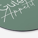 Wandbild Guten Appetit - Rund - Alu-Dibond