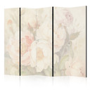Paravent, Raumteiler freistehend, Trennwand - Blooming Peonies in Mist