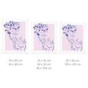 Plakat Pozytywne nastawienie do ciała - Line Art Floral