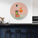 Obraz drewniany Aperol Spritz - Lizde - okrągły
