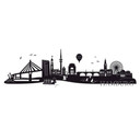 Wandtattoo Skyline Hamburg 03