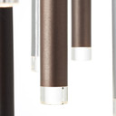 Pendelleuchte Eddy, braun, 180 x 55,3 cm, Metall Pendellampe, dimmbar