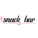 3D Schriftzug Snack Bar - Acryldeko für die Küche