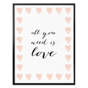 Plakat Confetti & Cream - All you need is love