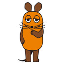 Muursticker De Muis