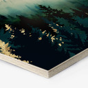 Hexagone - Bois SpaceFrog Designs - Forêt brumeuse
