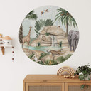 Naklejka na ścianę Kikki Belle - Jungle paradise - okrągła