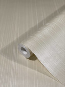 non-woven tapet med skinnende fine striber og linjer beige striber af Harald Glööckler