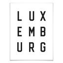 Plakat - Typografia Luksemburg