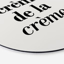 Vægcirkel Crème de la crème – print på aluminium (Alu-Dibond)