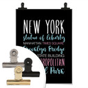Plakat New York słowa