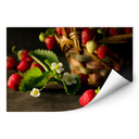 Zelfklevende Poster  Aardbeien