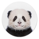Tableau sur alu-Dibond rond Sisi & Seb - Baby Panda