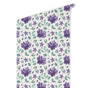 Tapet med mønster - akvarelblomster 02 - violet
