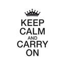 Sticker mural - Keep Calm and Carry On