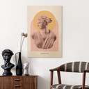 Plakat drewniany przedstawiający boginię Artemidę - Grace Digital Art