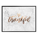 Plakat o wyglądzie miedzi - Thankful