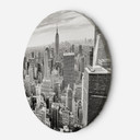 Rundt lærredsbillede New York skyskraber