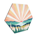 Hexagone - alu-Dibond SpaceFrog Designs - Retro été