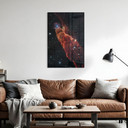 Glasbillede - James Webb Telescope - Cosmic Hurricane Herbig Haro 49/50