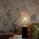 Vintage bloemenbehang in grijs | Bloemenbehang - Ms Tiff