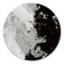 Tableau sur alu-Dibond rond Milk & Coffee