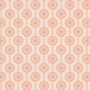 Retro-Look Tapete mit Punkten Beige Orange - Vliestapete mit Grafik Muster - Strukturtapete