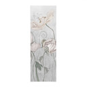 Textielposter vintage stijl bloemen in grijs - Ms Tiff - Panorama