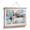 Poster Gioco di Colori Astratto Blu Arancione - Cheney