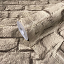 Non-woven tapet i 3D steneffekt brun steneffekt 