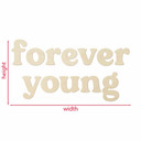 Dekoracja ścienna Forever young - dekoracja drewniana topola