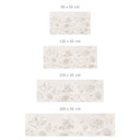 Samoprzylepny panel ścienny do kuchni z polnymi kwiatami w kredowym kolorze Greige - Bloomery Decor