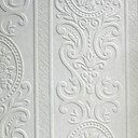 Anaglypta® Louisa Luxury texturerad vinyltapet, målningsbar, vit