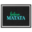 Plakat Hakuna Matata - Neonowe światło