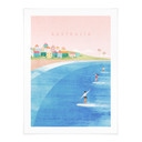 Plakat Surfing na wybrzeżu Australii - Rzeki