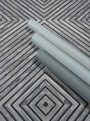 Tapeta z włókniny drewno, geometryczny wygląd drewna, wiejski dom matowy w kolorze szarym