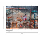 Fototapeta Kids ArtOnWall w kolorze szaro-pomarańczowym - włóknina Designwalls 2 - 2,55 x 3,5 m