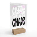 Akrylglas borddekoration Creativity thrives in Chaos - Bloom