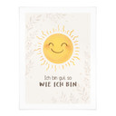 Kinder-Poster 'Ich bin gut so wie ich bin' mit Sonne